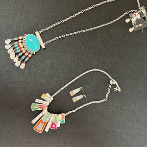 2 Sets of Beautiful Silver Jewelry